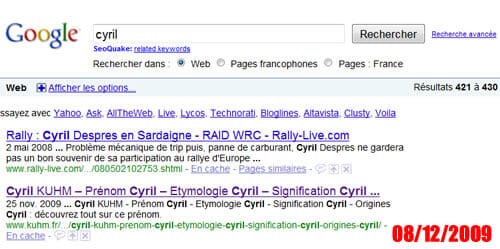 Cyril 08 décembre 2009