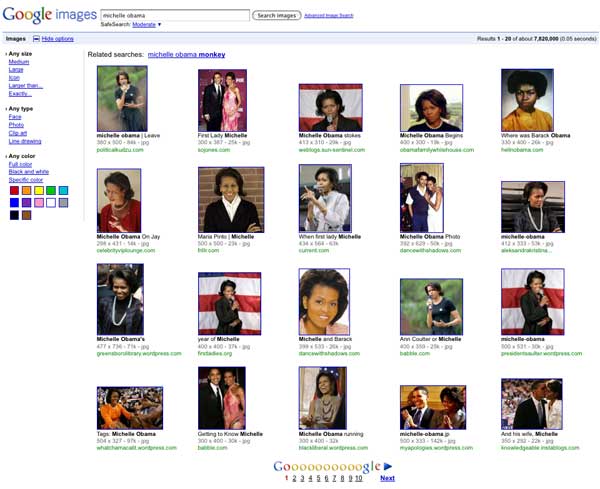 Michelle Obama photo truquée